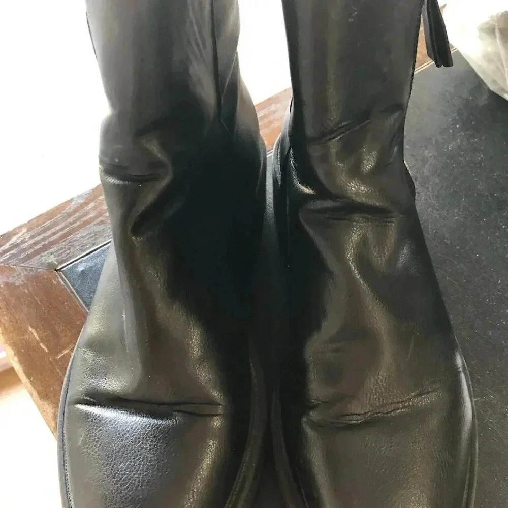 Zippered Black Platform Boot - image 5